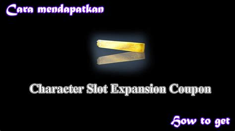 bdo character slot expansion coupon